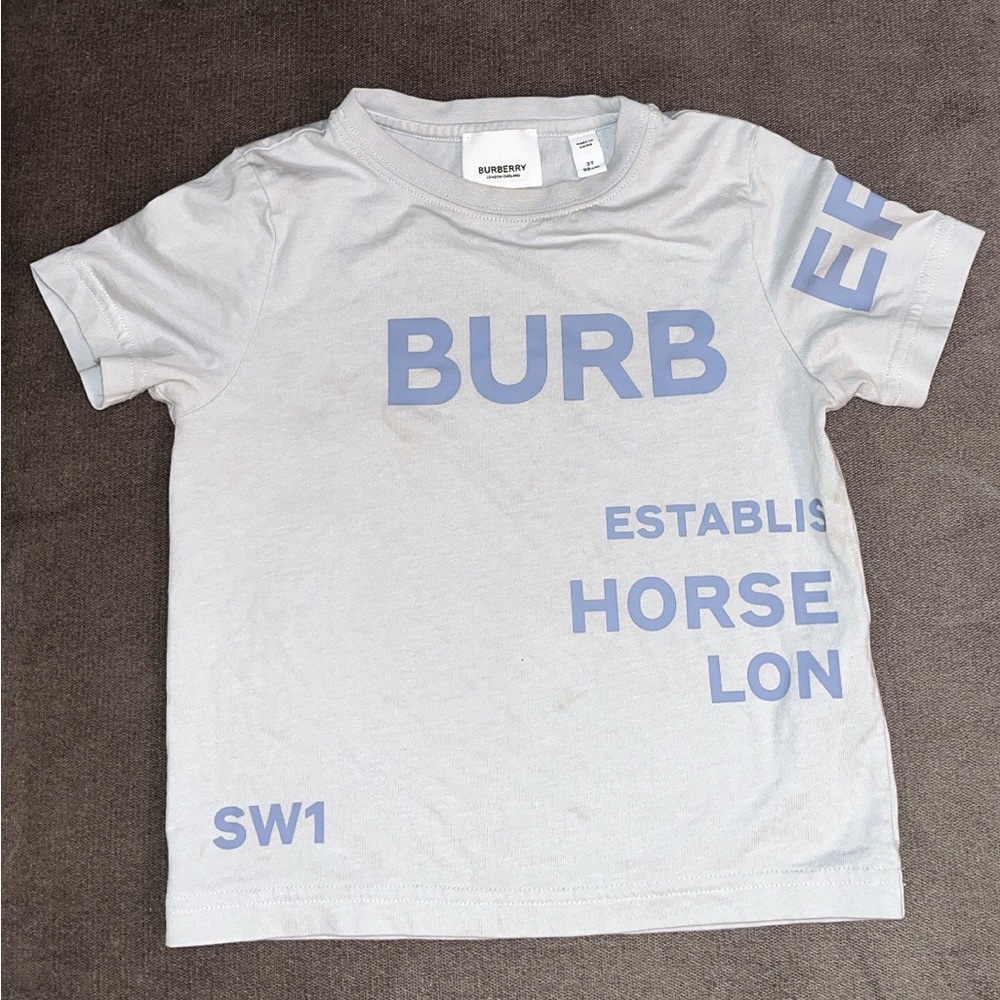 Burberry Kids Horseferry Logo Cotton Tshirt
